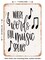 DECORATIVE METAL SIGN - Where Words Fail Music Speaks - Vintage Rusty Look